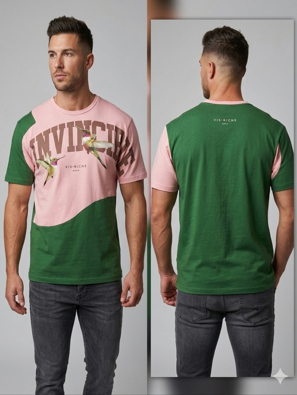 MEN'S VIE‎ RICHE  PARIS HUMMING BIRD INVINCIBLE T SHIRT SIZE 3XL